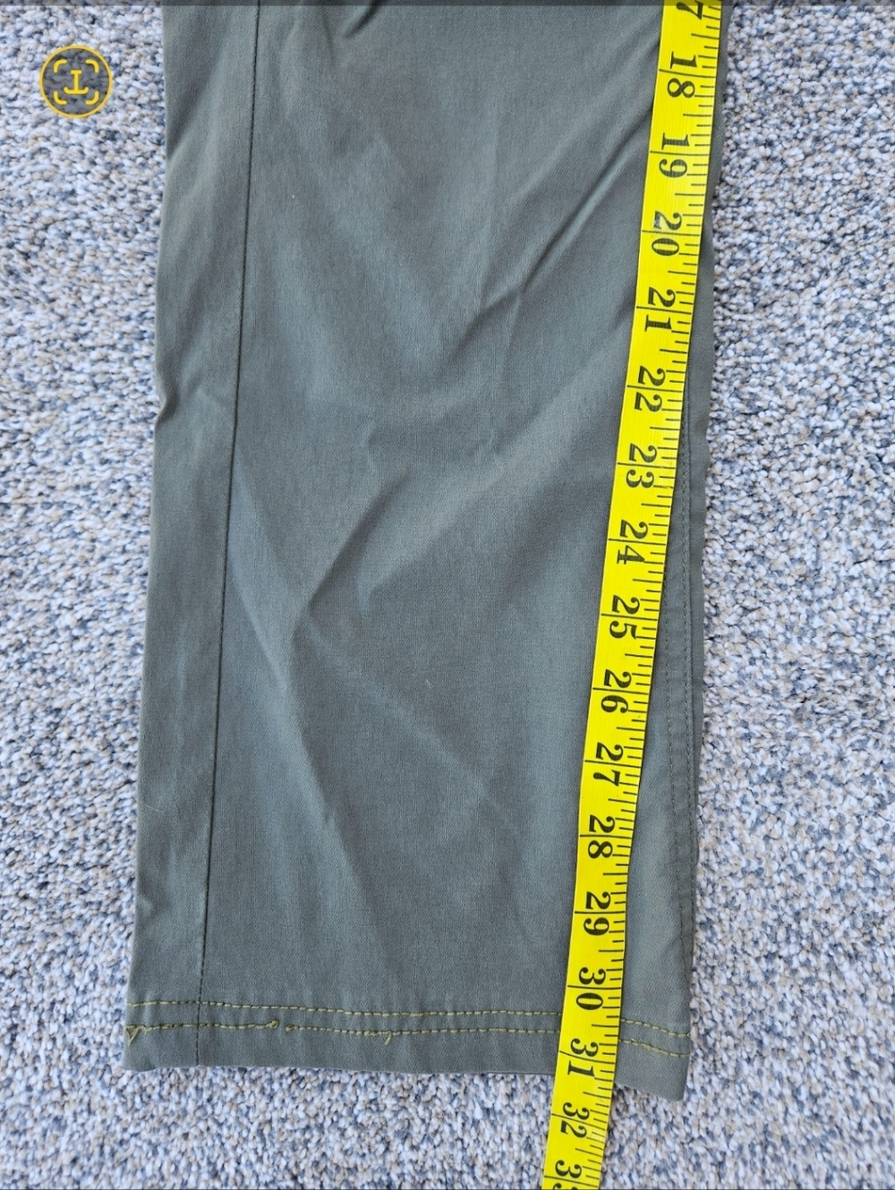 Prana Halle Pant Olive Green Hiking Convertible Pants Outdoor Womens Size 4 Tall - Picture 9 of 16